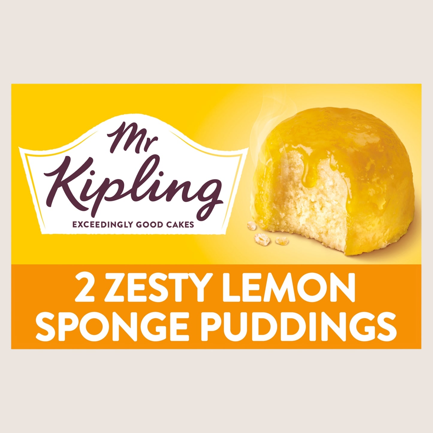 Mr. Kipling Sticky Lemon Sponge Pudding Cake Dessert Pots No Artificial Additives 2x95g