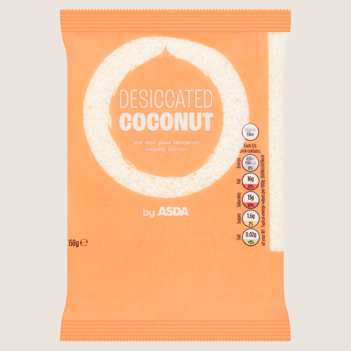ASDA Desiccated Coconut Multipack 150g