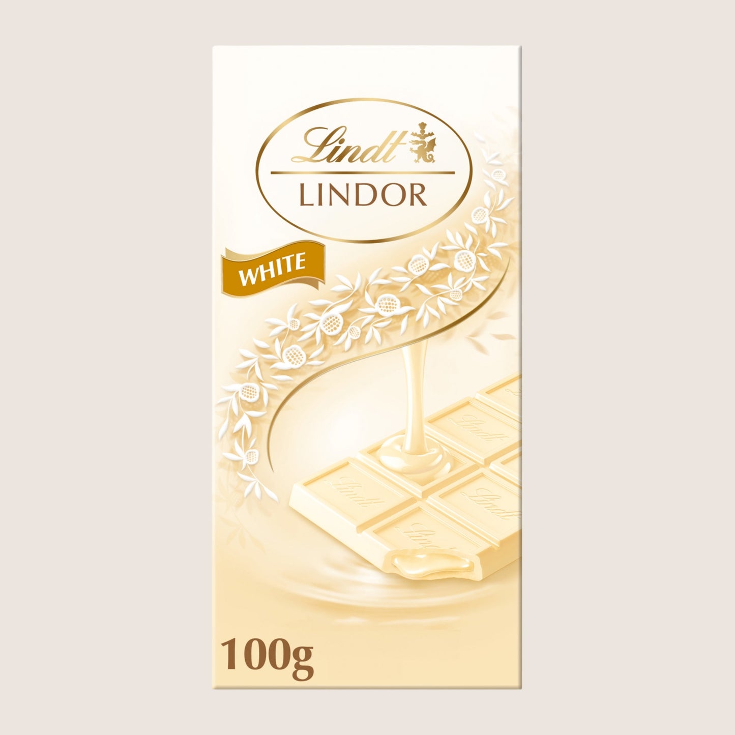 Lindt Lindor White Chocolate Bar 100g