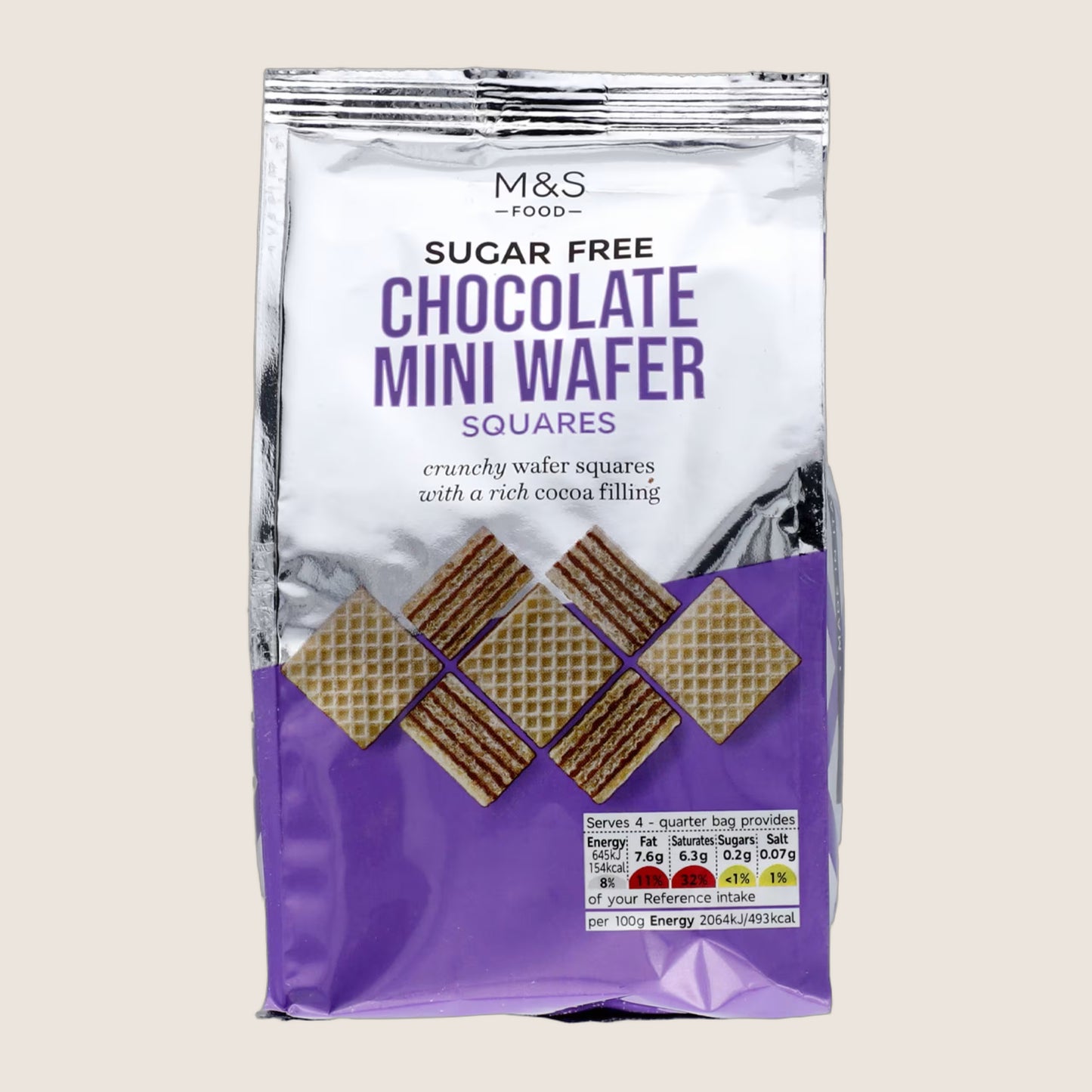 M&S Chocolate Mini Wafer Real Chocolate 125 g