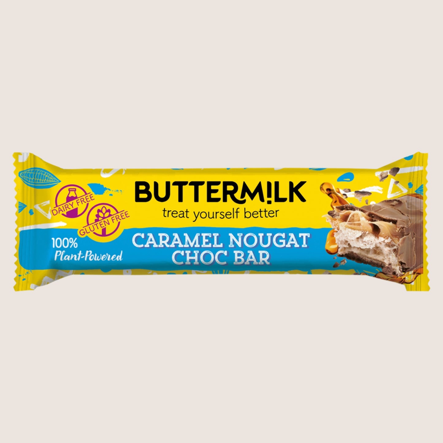 Buttermilk Caramel Nougat Choccy Bar Gluten Free 50g
