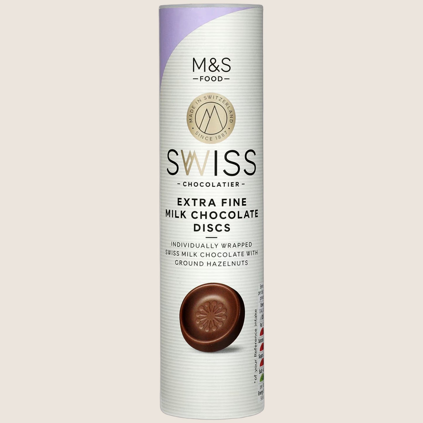 M&S Swiss Extra Fine Milk Chocolate Discs 115 g