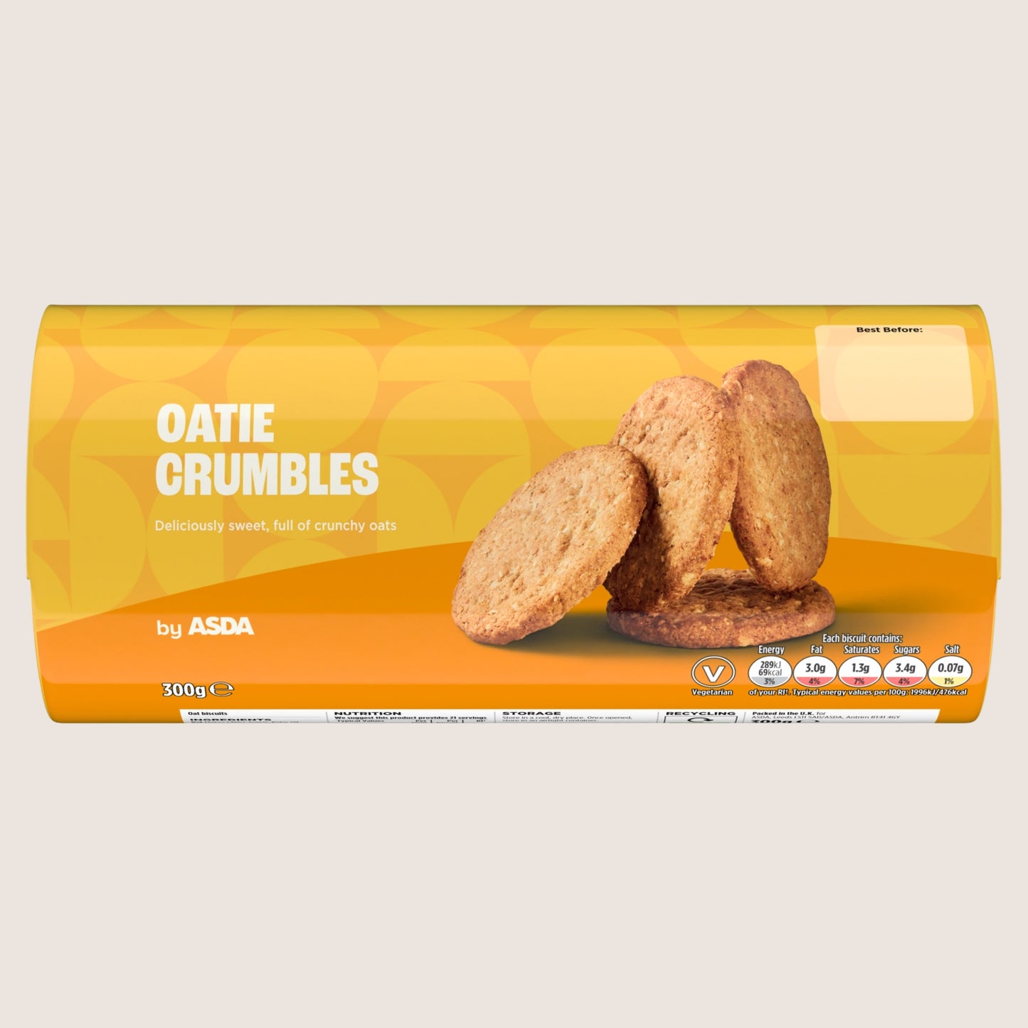 ASDA Oatie Crumbles Free From Artificial Additives 300g