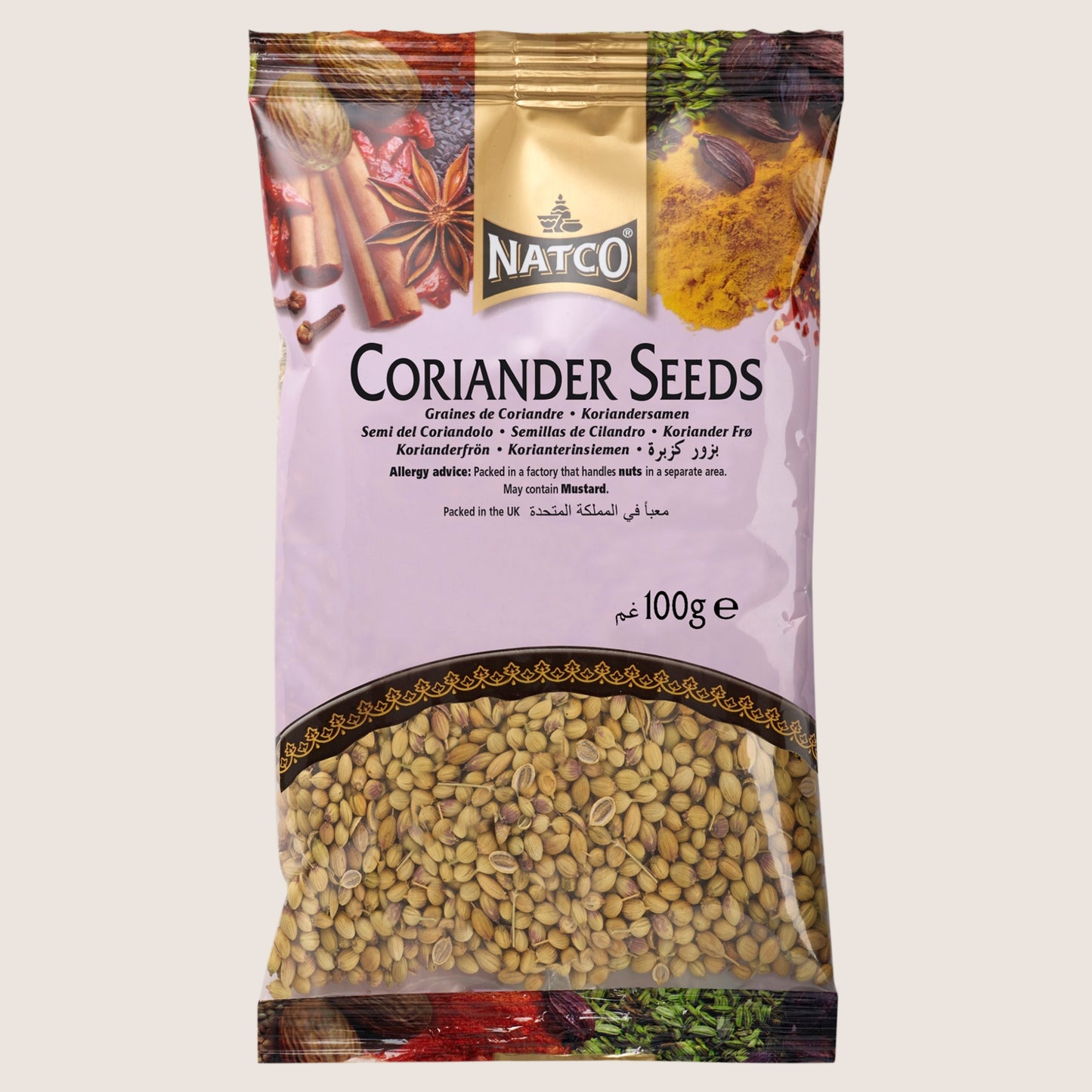 Natco Coriander Seeds No Artificial Additives 100g