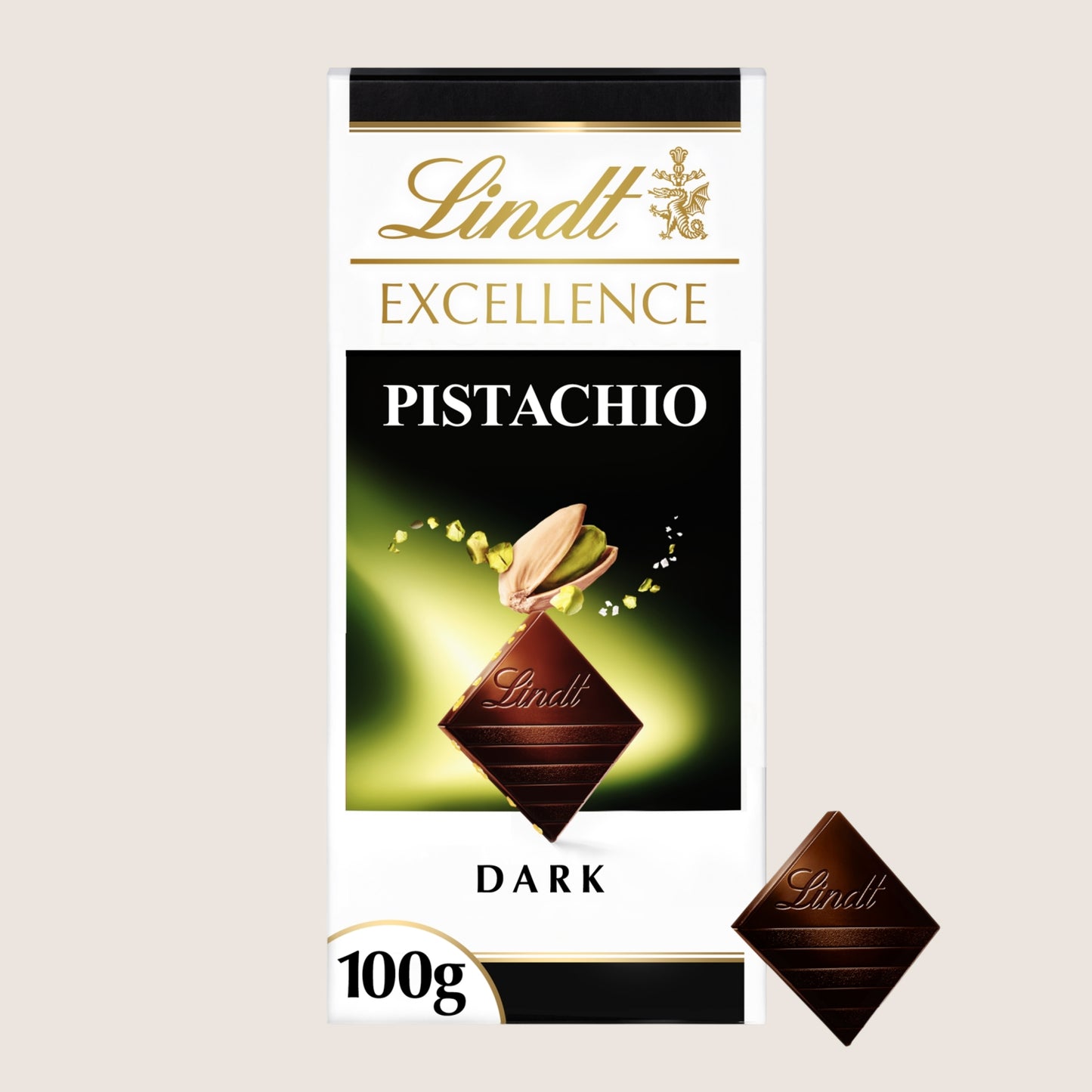 Lindt Excellence Pistachio Dark Chocolate Bar 100g