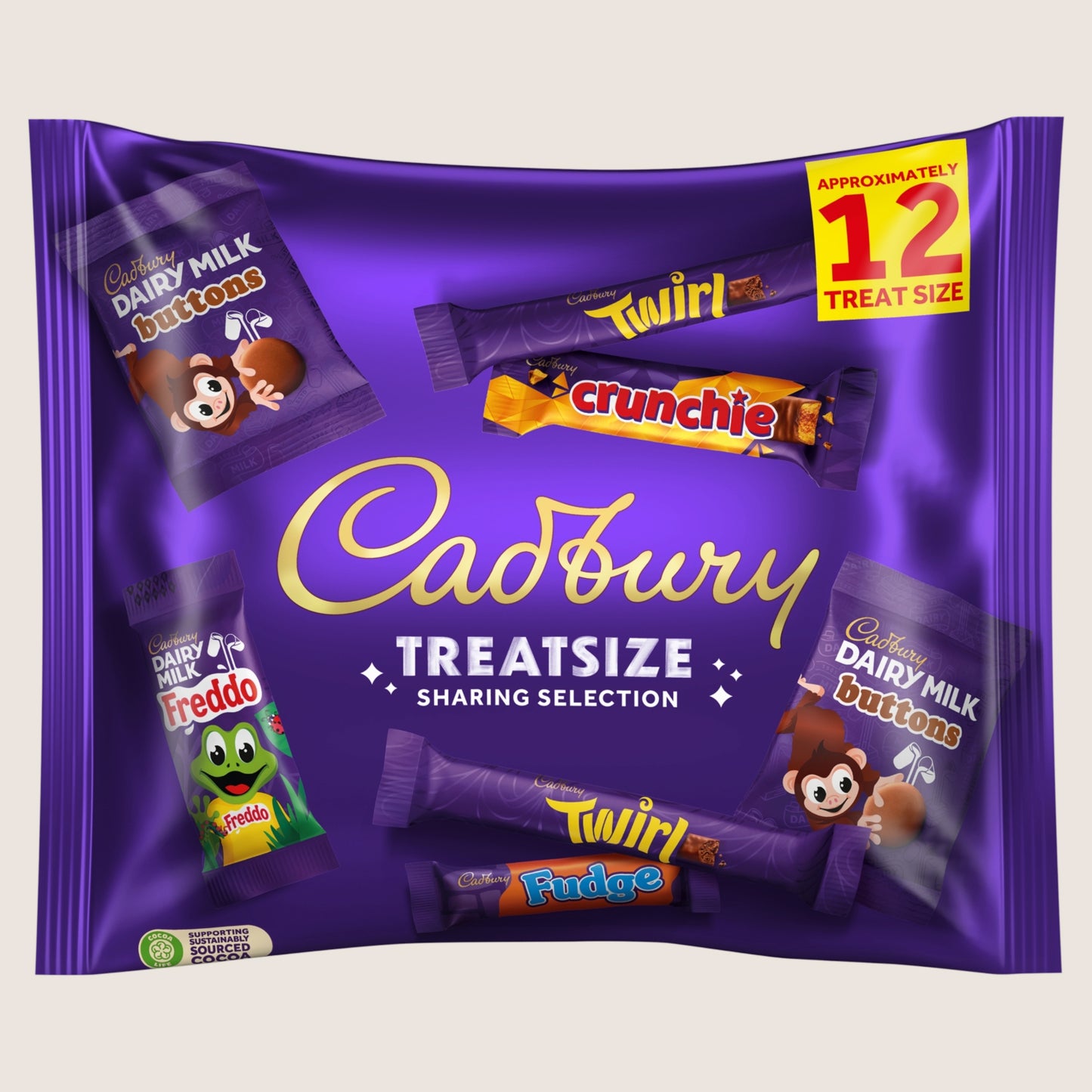 Cadbury Treatsize Chocolate Bar Sharing Selection Bag 223g