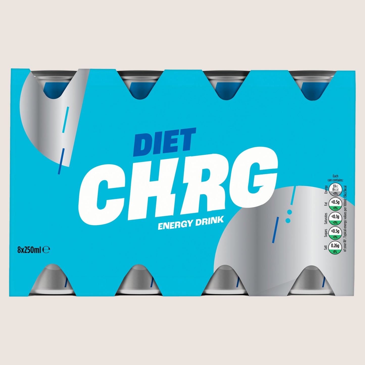 ASDA Diet Chrg Energy Drink Diet 8 x 250ml