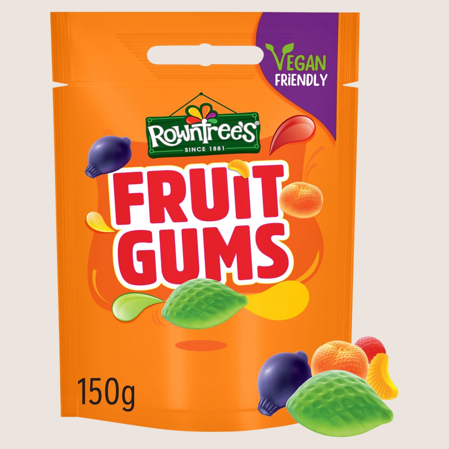 Rowntree's Fruit Gums Sweets Sharing Bag 150g