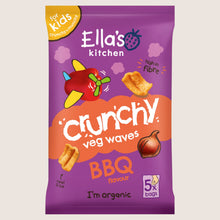 Ella's Kitchen BBQ Flavour Crunchy Veg Waves No Artificial Additives 5 x 10g