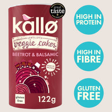 Kallo Beetroot & Balsamic Veggie Cakes Free From Artificial Additives 122g