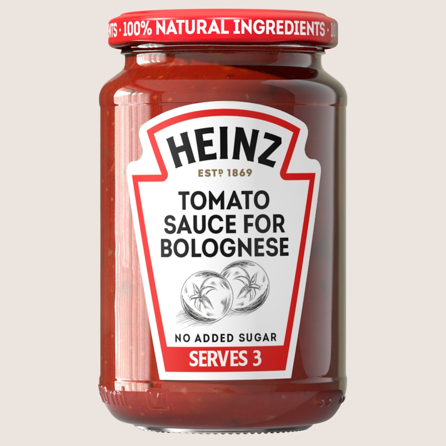 Heinz Tomato Sauce For Bolognese Pasta Sauce No Added Sugar 350G