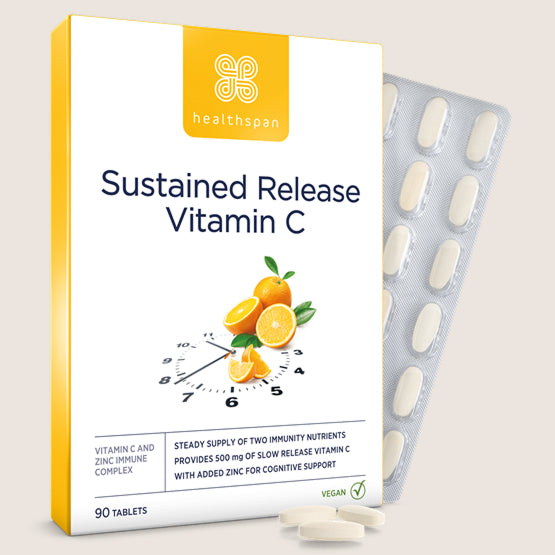 Healthspan Vitamin C Sustained Release Vegan Friendly 90 tablets