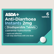 ASDA Anti-Diarrhoea Instants 2mg Orodispersible 6 Tablets