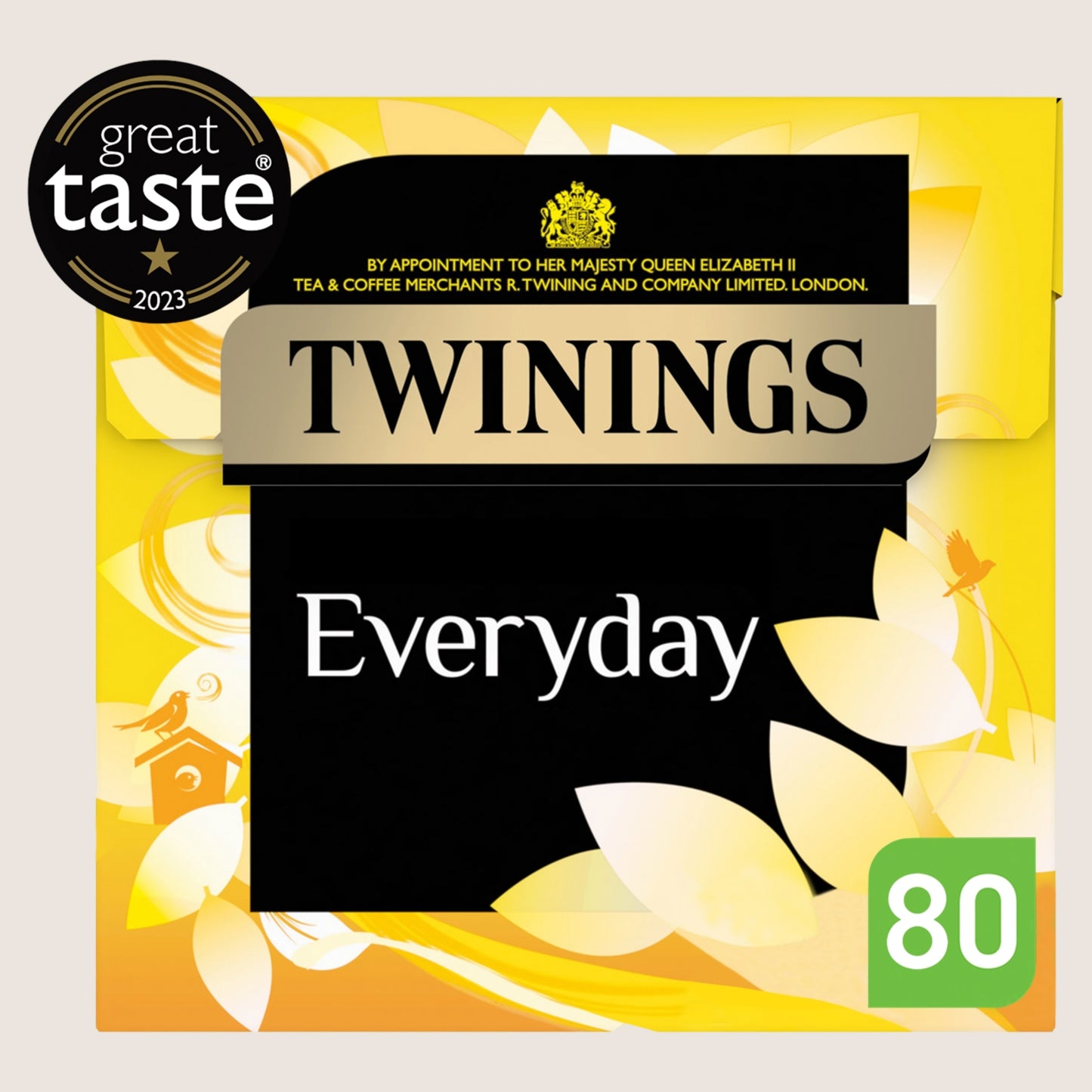 Twinings Everyday 80 Tea Bags No Artificial Additives 232g