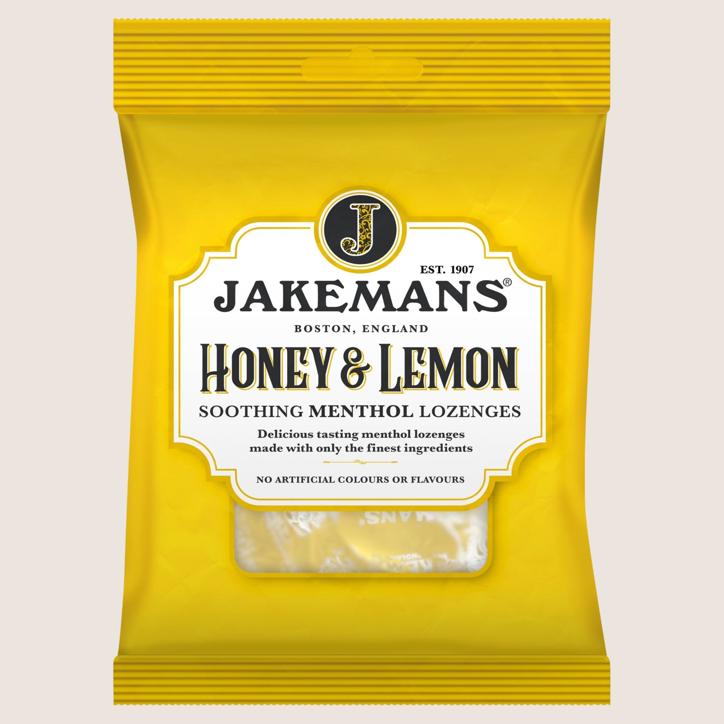 Jakemans Honey & Lemon Soothing Menthol Lozenges
