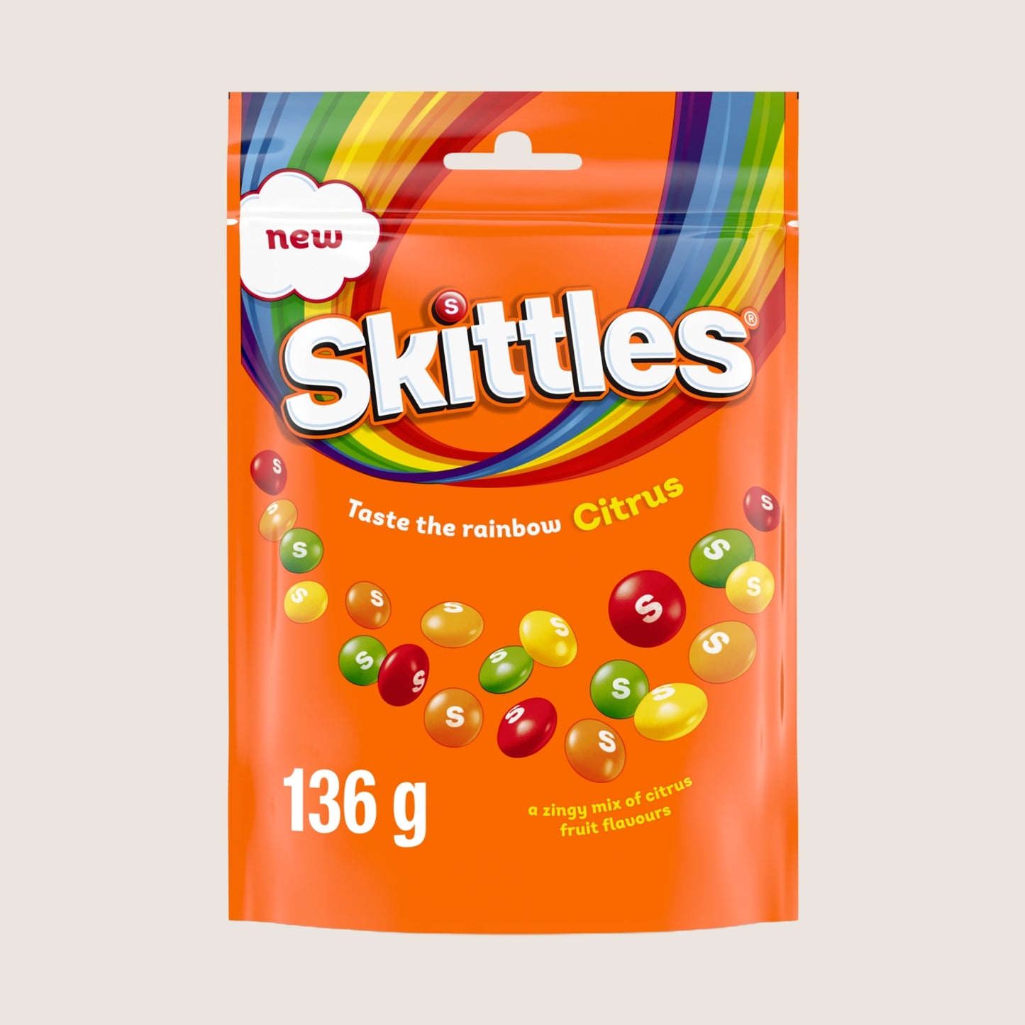 Skittles Citrus Vegan Sweets Pouch 136g
