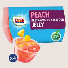 Dole Peach in Strawberry Flavour Jelly Gluten Free 4 x 123g