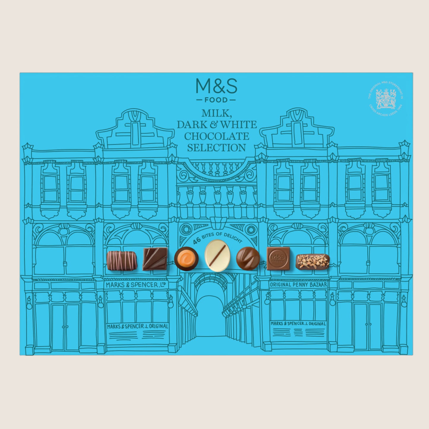 M&S Milk, Dark And White Chocolate Selection Box 624 g