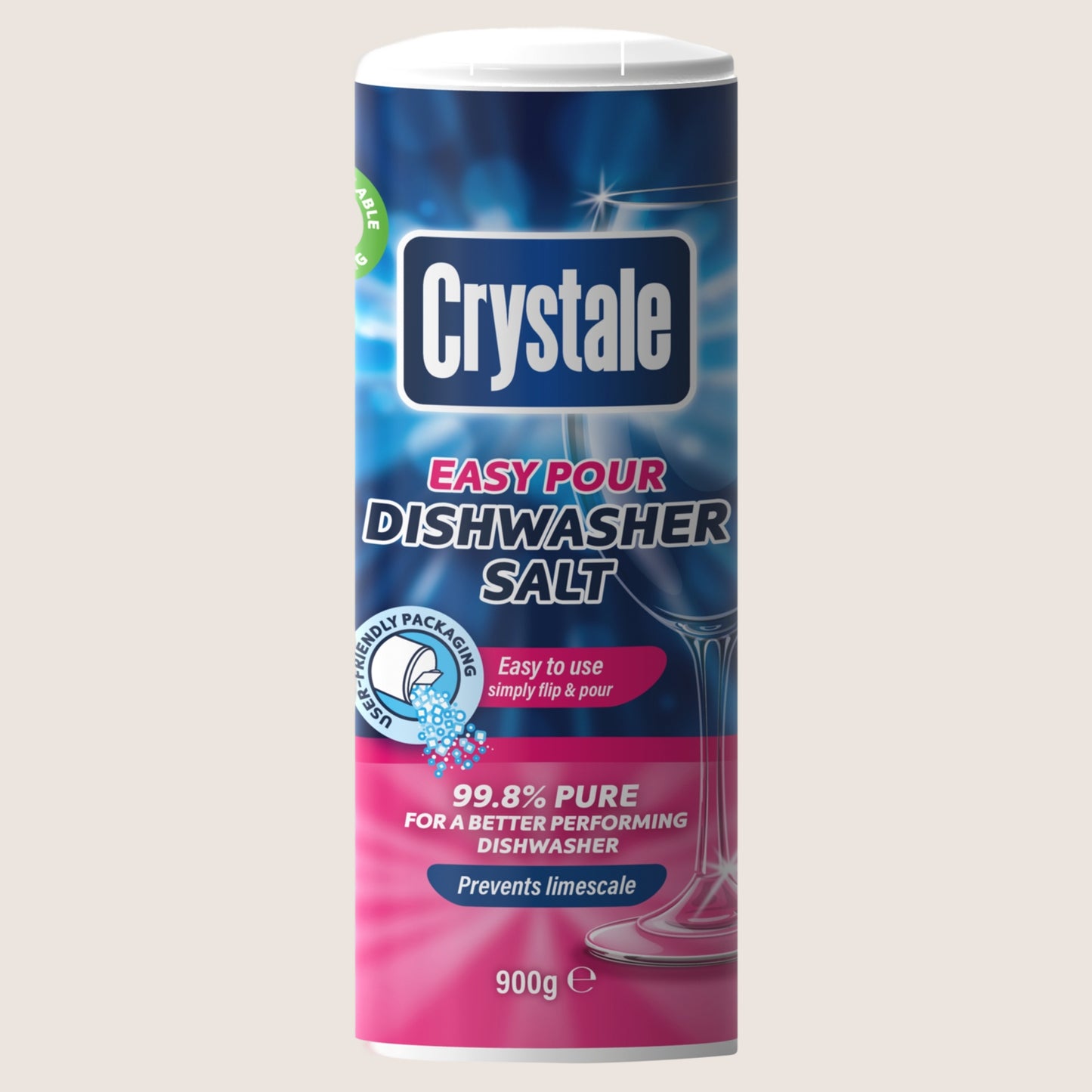 Crystale Easy Pour Dishwasher Salt 900g