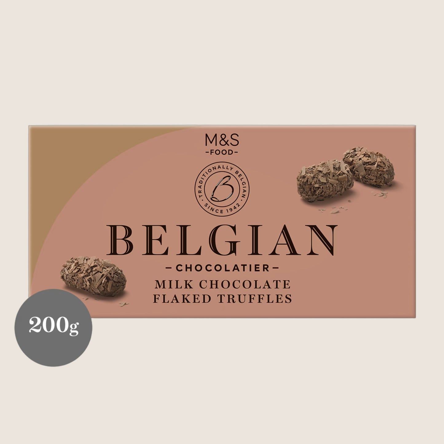 M&S Belgian Chocolatier Milk Chocolate Flaked Truffles 200 g