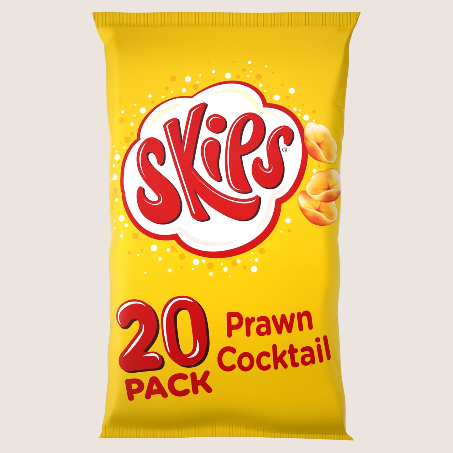 Skips Prawn Cocktail Crisps No Artificial Additives 20 Pack