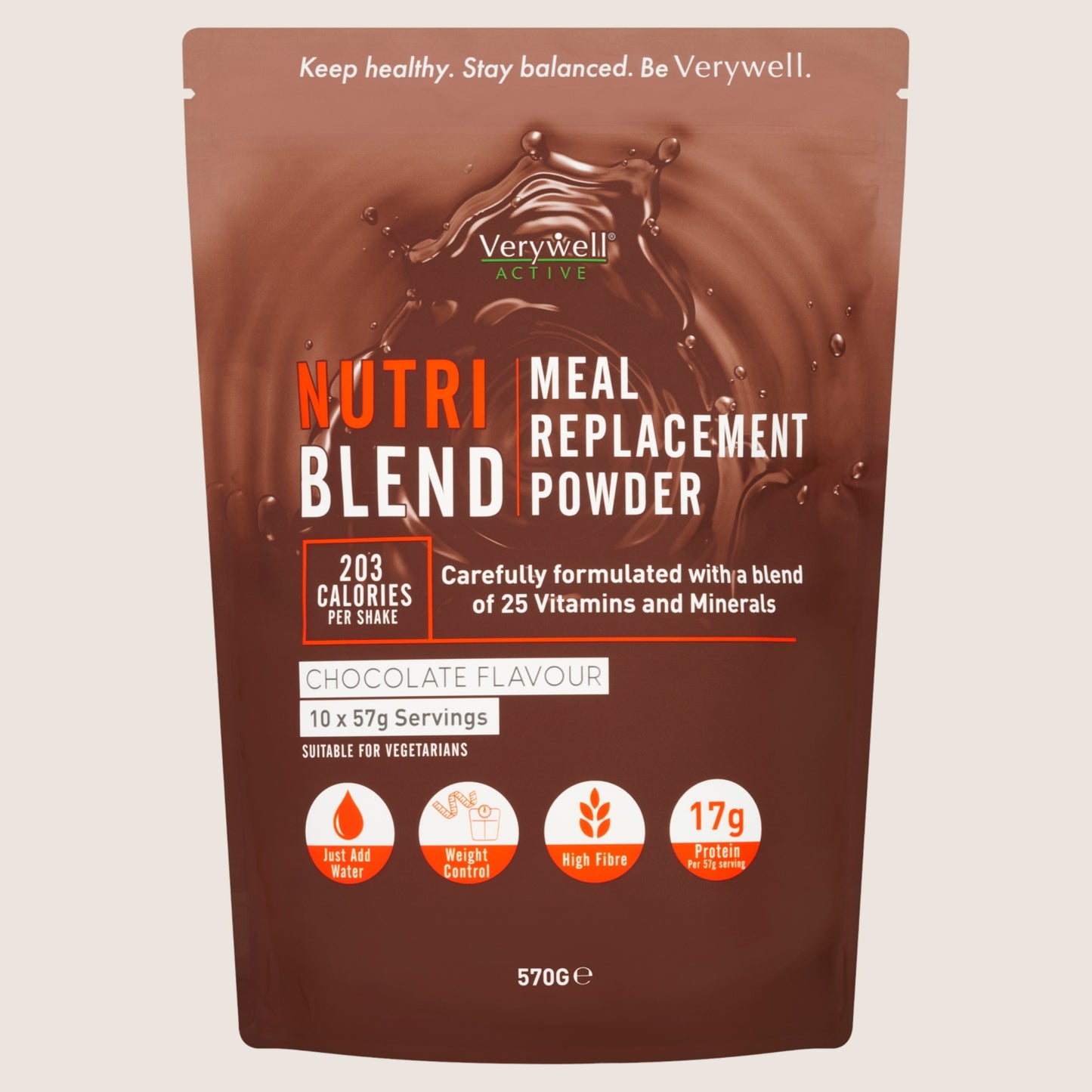 Verywell Active Nutri Blend Chocolate Flavour Meal Replacement Powder