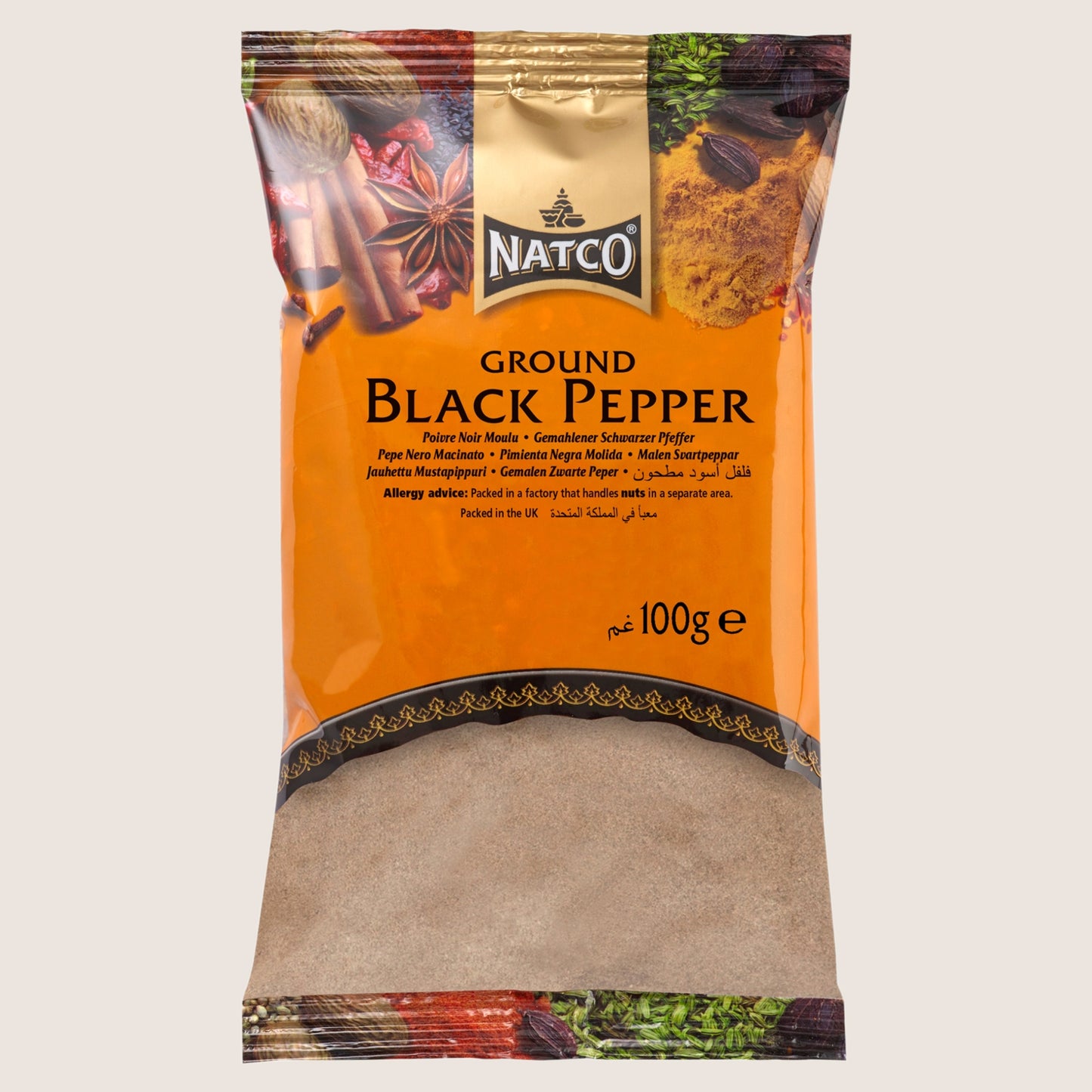 Natco Ground Black Pepper No Artificial Additives 100g