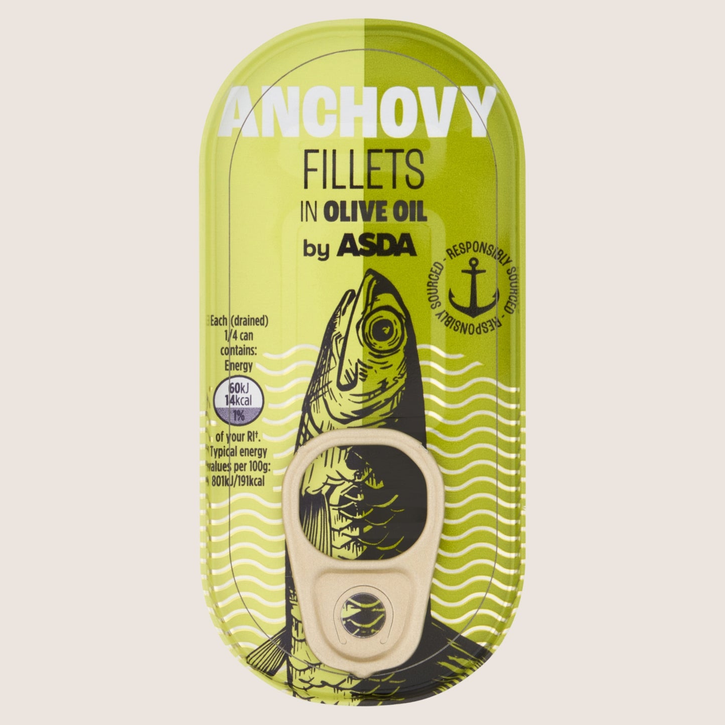 ASDA Anchovy Fillets in Olive Oil 50g