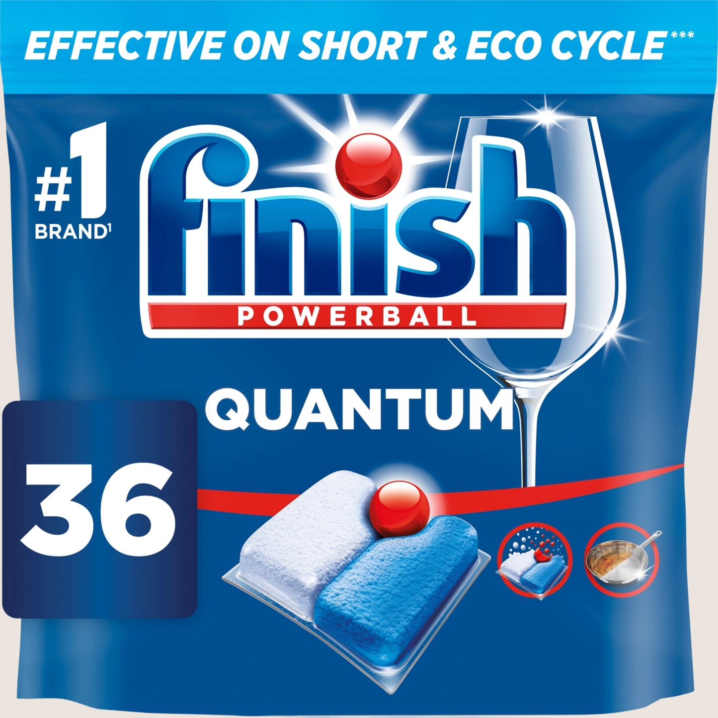Finish Quantum All In One Dishwasher Tablets Fresh - 36 Tabs