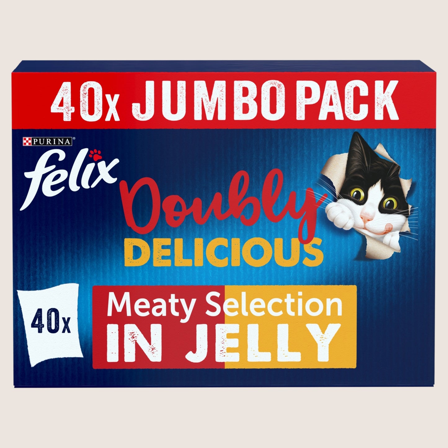 Felix FELIX Doubly Delicious Countryside Selection Wet Cat Food With Omega Oils 40x85g