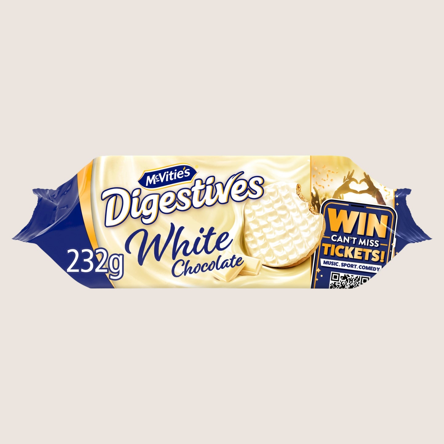 McVitie's White Digestive Biscuits Free From Artificial Additives 232g