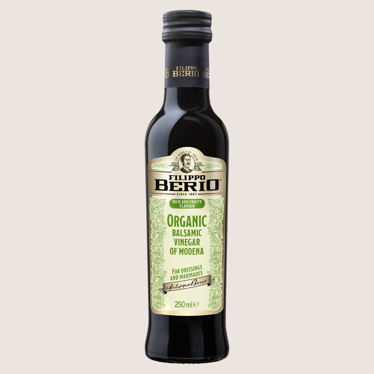 Filippo Berio Organic Balsamic Vinegar of Modena Organic 250ml