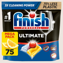Finish Ultimate All In One Dishwasher Tablets Lemon - 75 Tabs