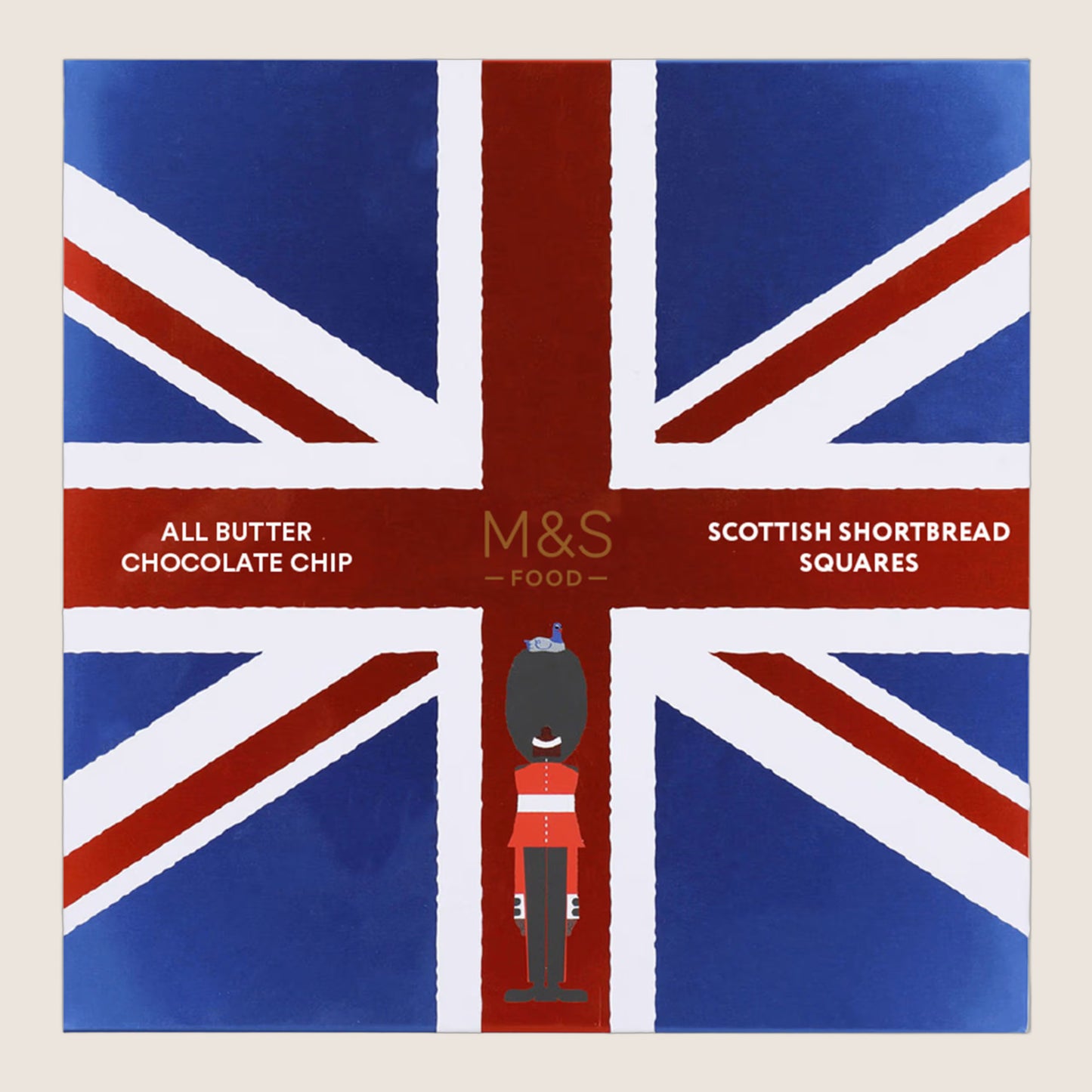M&S All Butter Scottish Shortbread Chocolate Chip Squares Tin All Butter Recipe 200 g
