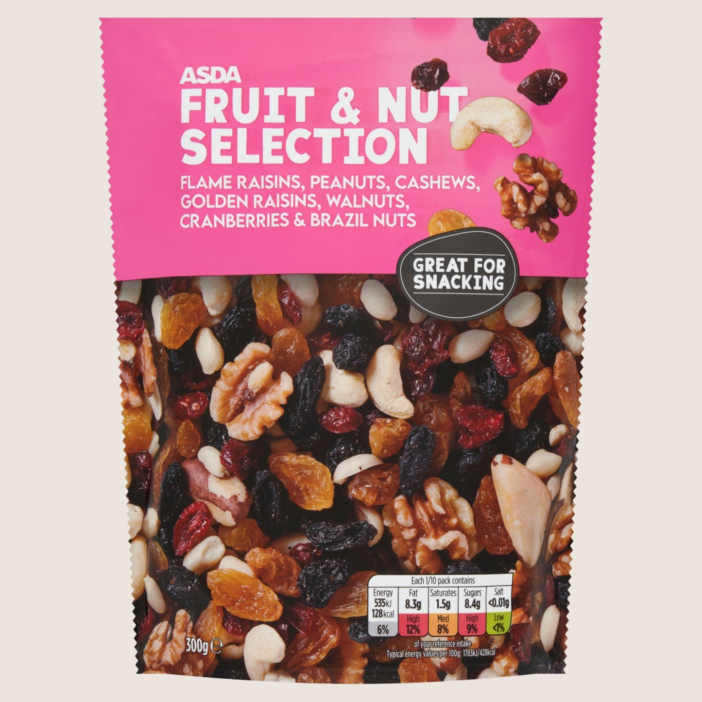 ASDA Fruit & Nut Selection Multipack 300g