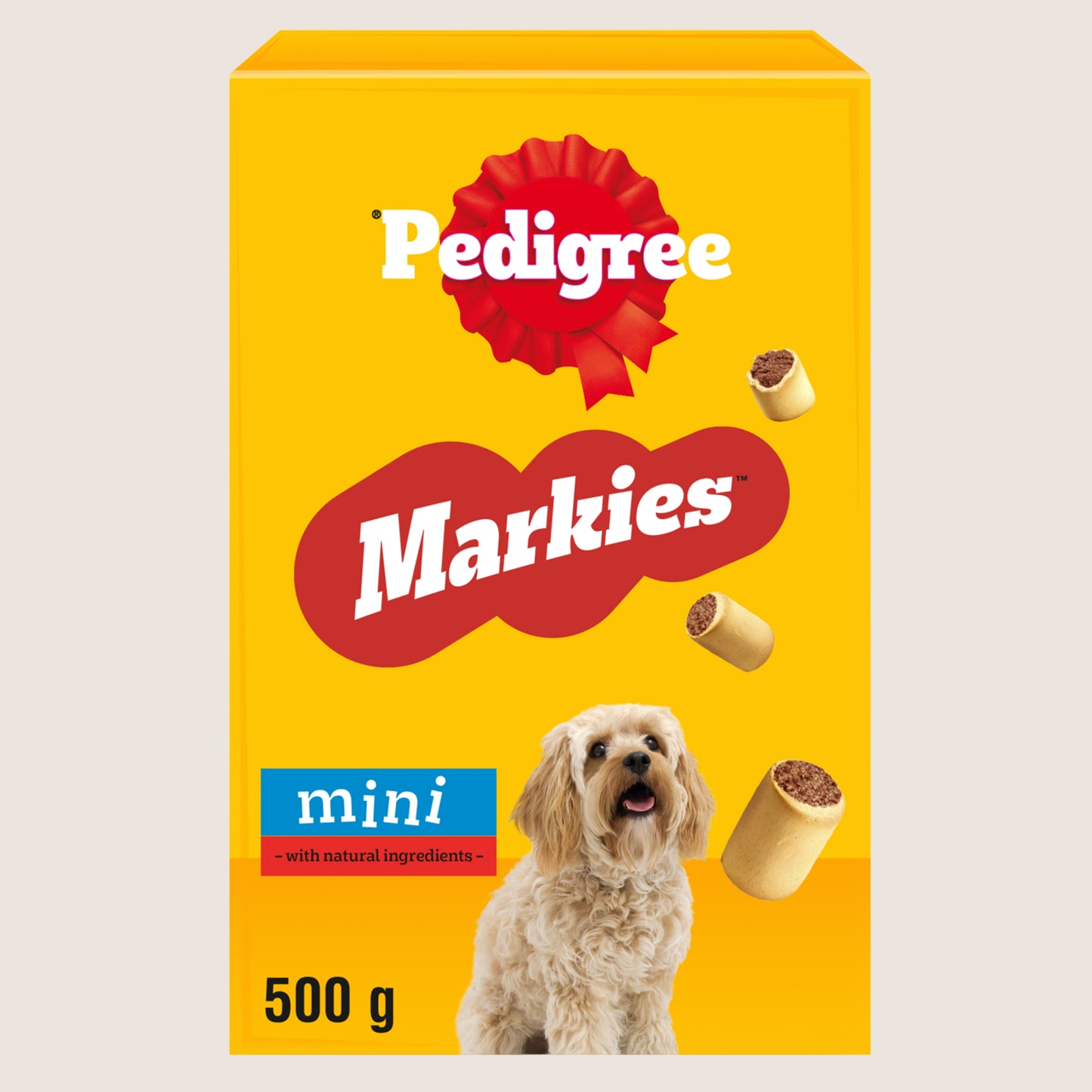 Pedigree MARKIES Biscuits Mini Dog Treats No Artificial Additives 500g