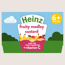 Heinz Fruity Medley Custard Pots 6+ Months Baby Food No Artificial Additives 4 x 100g