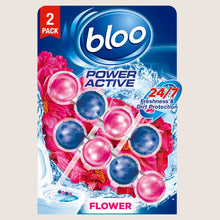 Bloo Power Active Flower Toilet Rim Blocks 2 x 50g