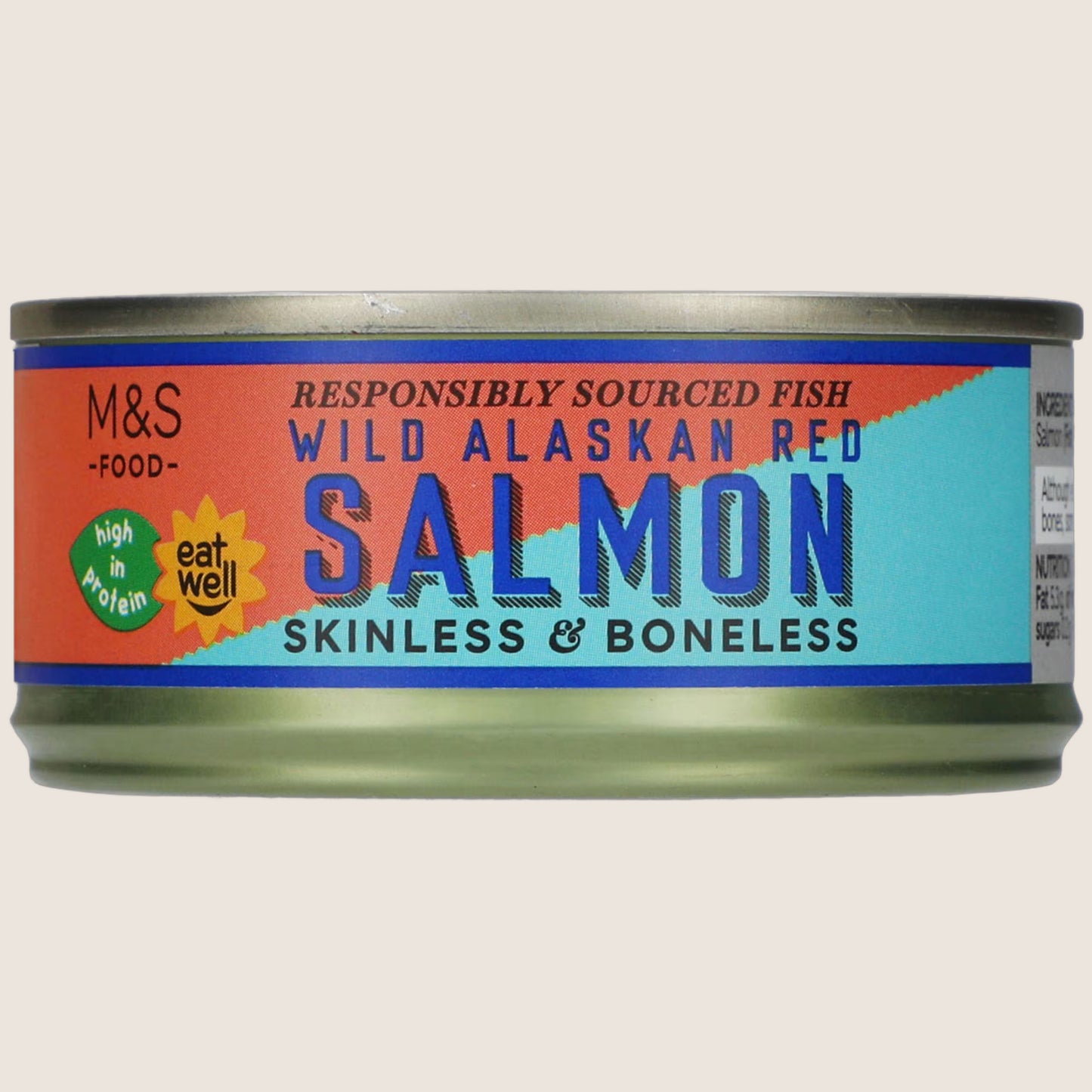 M&S Wild Alaskan Red Salmon Skinless & Boneless 105 g