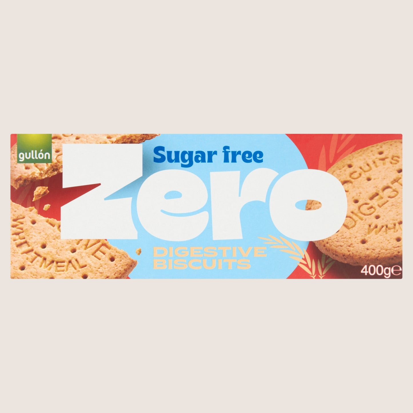 Gullón Zero Digestive Original Biscuits Free From Artificial Additives 400g