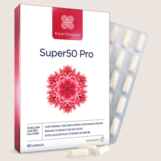 Healthspan Super50 Probiotic Vegetarian Friendly 60 capsules