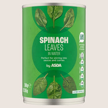 ASDA Spinach Leaves in Water In Spring Water 380g