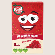 The Fruit Factory Strawberry Hearts No Artificial Additives 5 x 20g