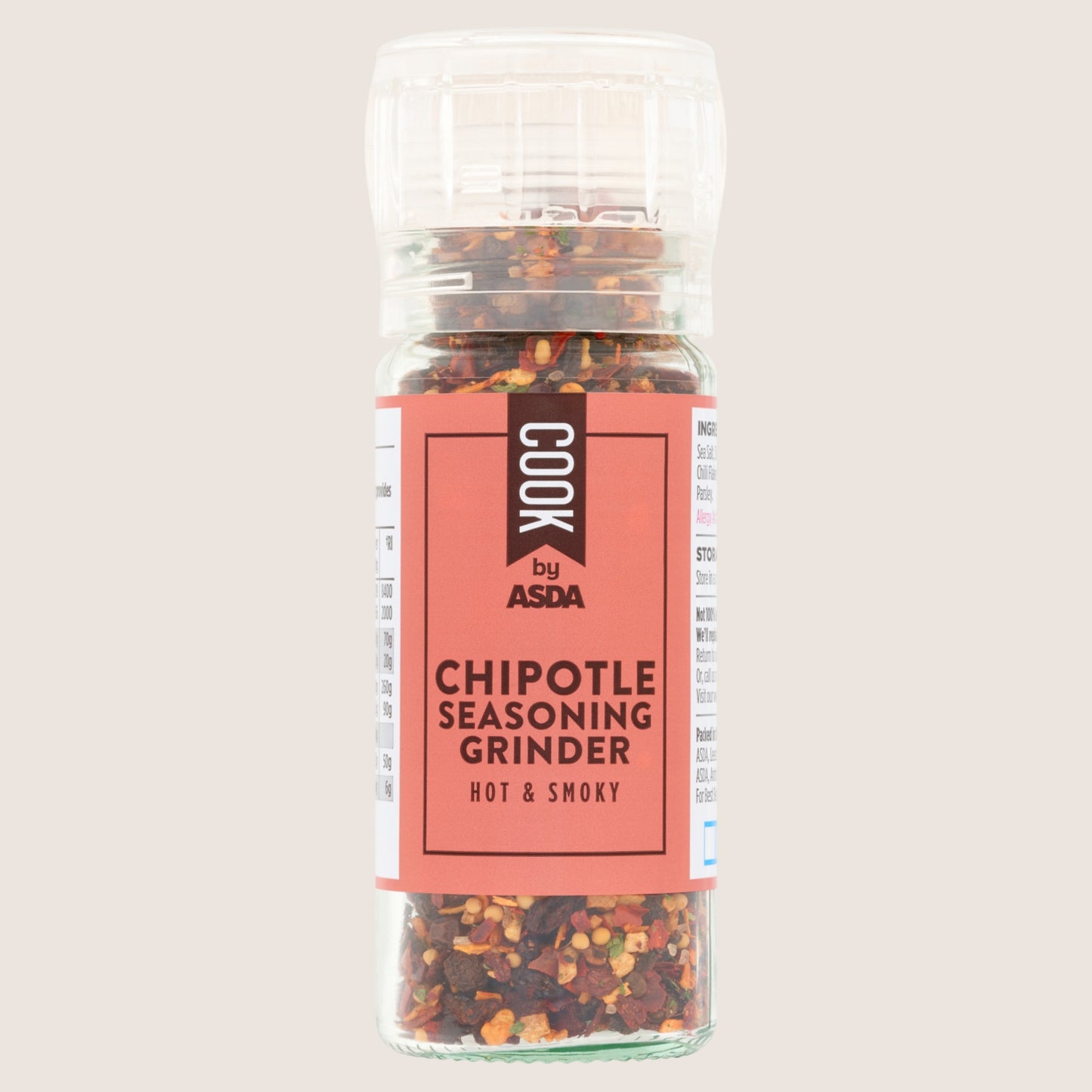 Cook by ASDA Cook Chipotle Seasoning Grinder No Artificial Additives