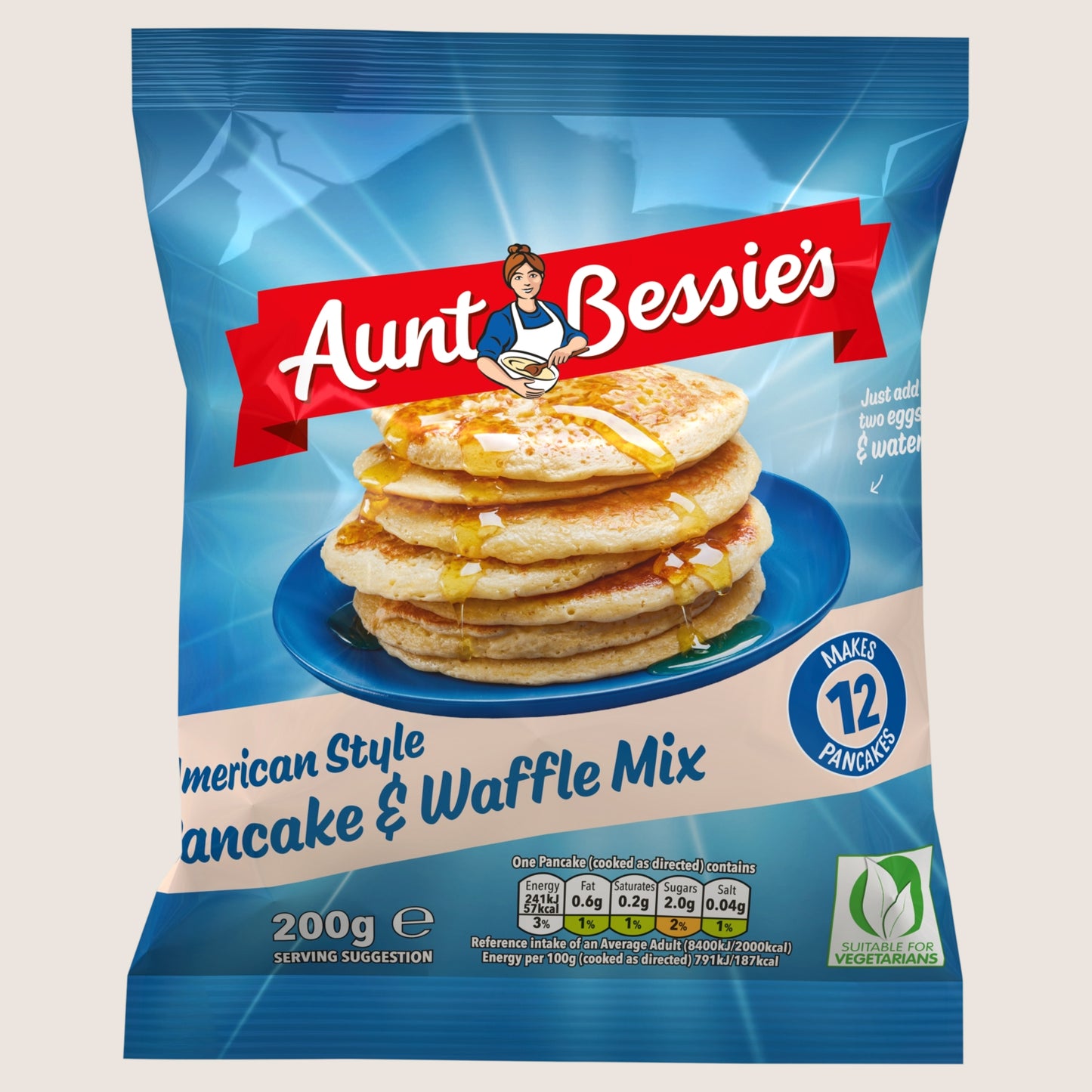 Aunt Bessie's American Style Pancake & Waffle Mix Premium Quality 200g