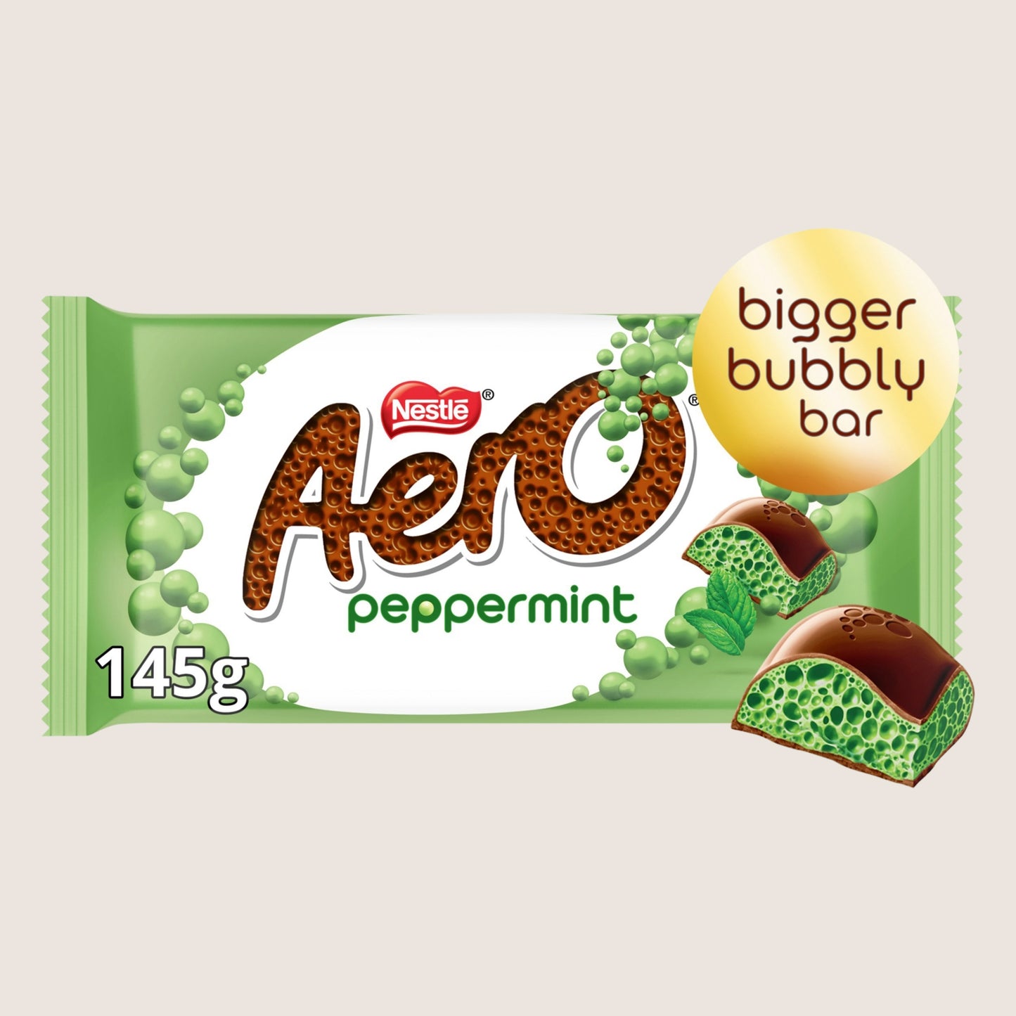 Aero Large Peppermint Chocolate Sharing Bar 145g