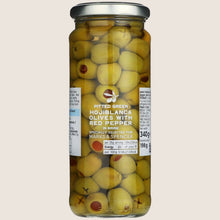 M&S Pitted Green Hojiblanca Olives With Red Pepper 340 g