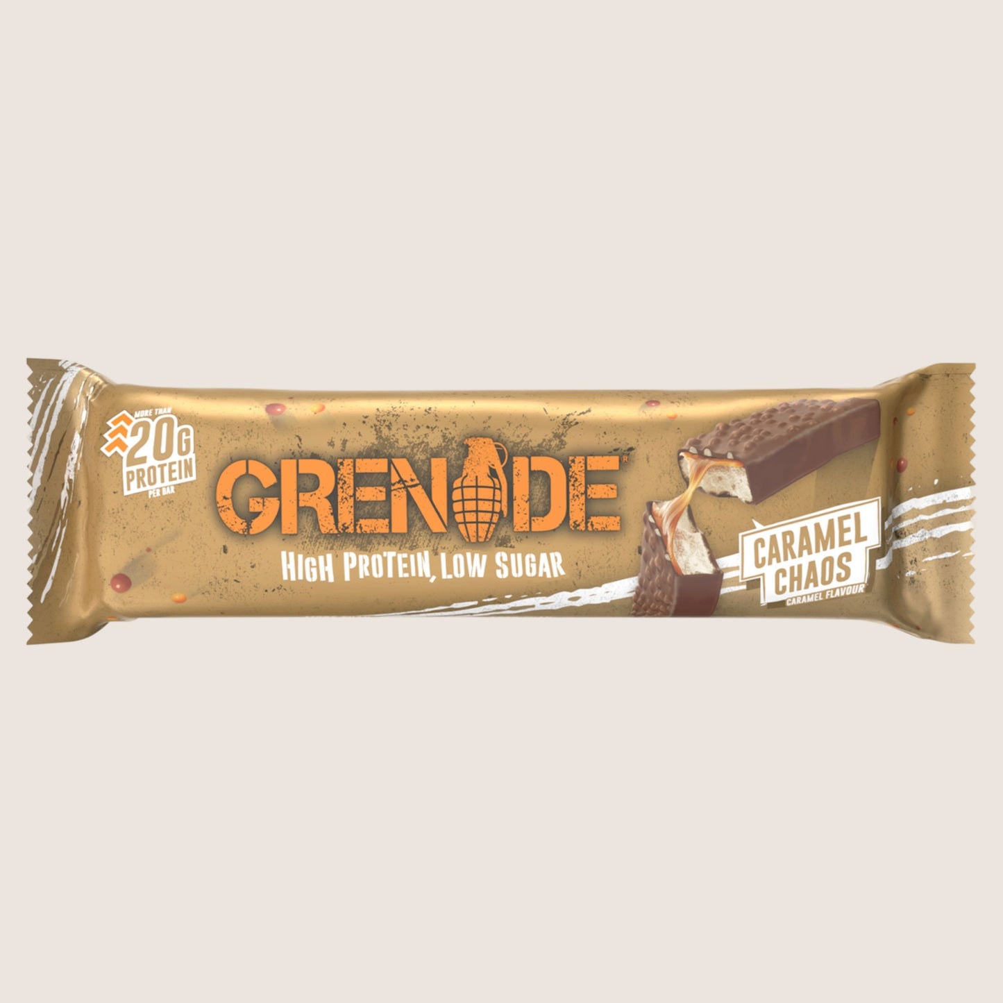 Grenade Protein Bar Caramel Chaos Caramel Flavour Protein 60g
