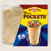 Old El Paso 8 Tortilla Pocket Kits Vegan Friendly 223g