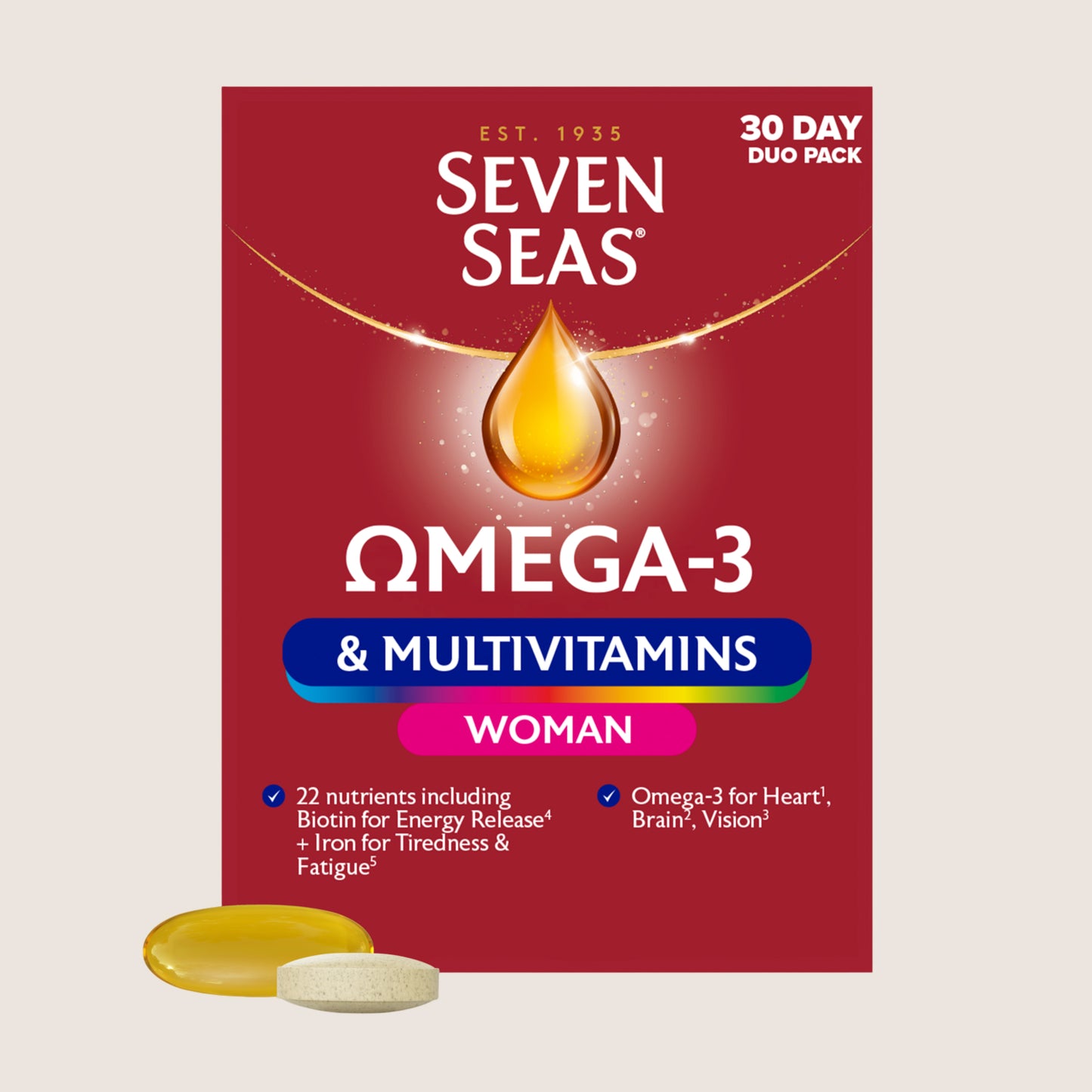 Seven Seas Omega-3 & Multivitamins Woman